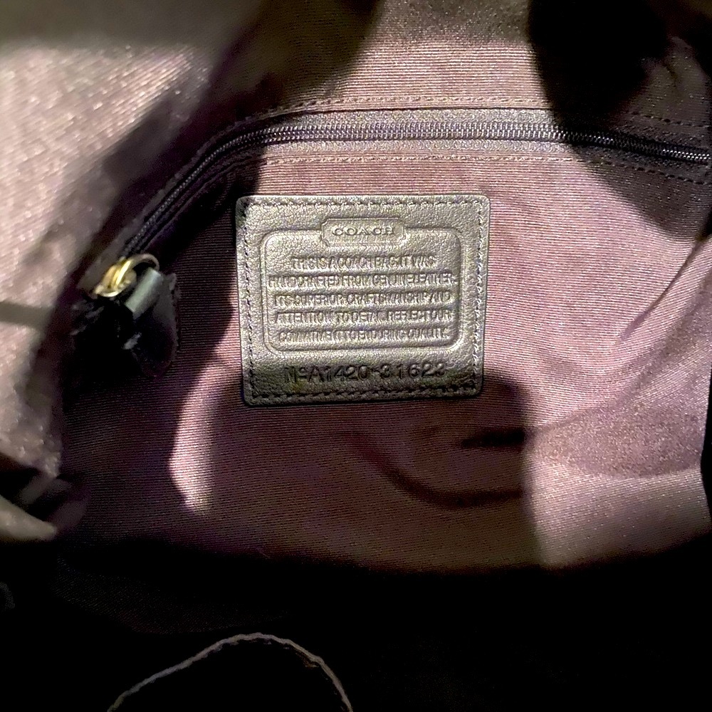 Black Coach Purse - Picture 5 of 6